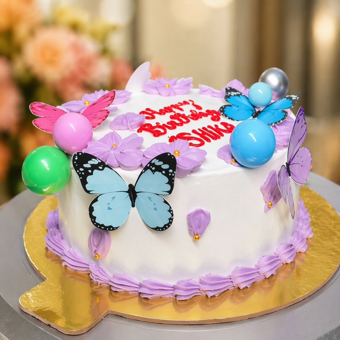 Butterfly celebration cake